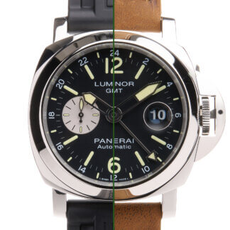 Panerai Luminor GMT | PAM01088 | Two Straps | Box and Card | The Watch Buyers Group