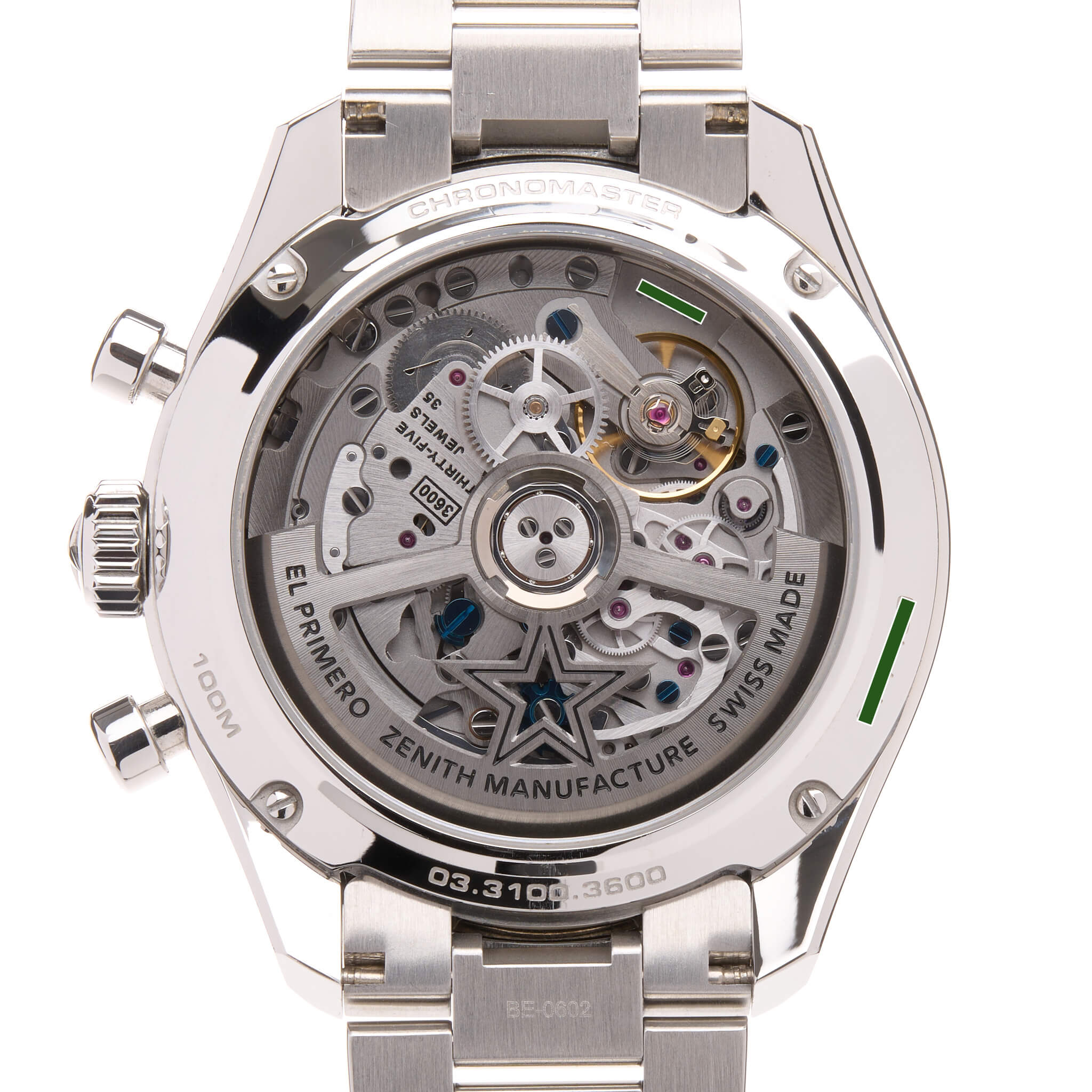 Watch Zenith Chronomaster Sport  El Primero 03.3100.3600/69.M3100  Stainless Steel - White Matte Dial - Bracelet Metal