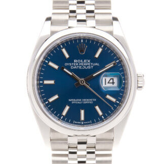 Rolex Datejust 36 | Blue Dial | Jubilee | Complete Set | The Watch Buyers Group
