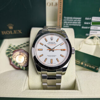 Rolex Milgauss | White Dial | Complete Set | Serviced | The Watch Buyers Group