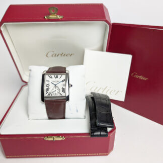 Cartier Tank MC | Two Straps | Box and Papers | The Watch Buyers Group