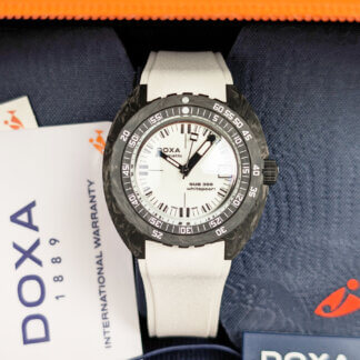 Doxa SUB 300 Carbon WhitepearlWhite Carbon 822.70.011.23 | The Watch Buyers Group