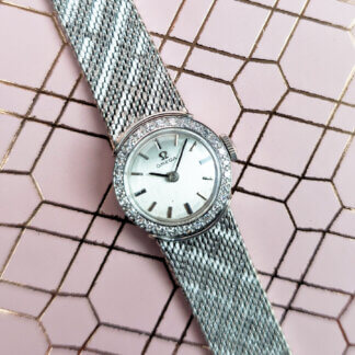 Omega Ladies Cocktail Watch | 18k White Gold and Diamond | The Watch Buyers Group