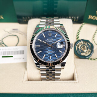Rolex Datejust 41 | Blue Motif | Jubilee | Brand New | The Watch Buyers Group