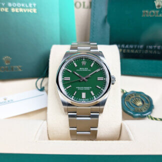Rolex Oyster Perpetual 36Green 126000 | Box and Card | The Watch Buyers Group