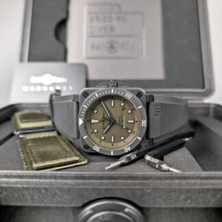 Bell & Ross BR 03BR0392-D-KA-CE/SRB | Military Diver | The Watch Buyers Group