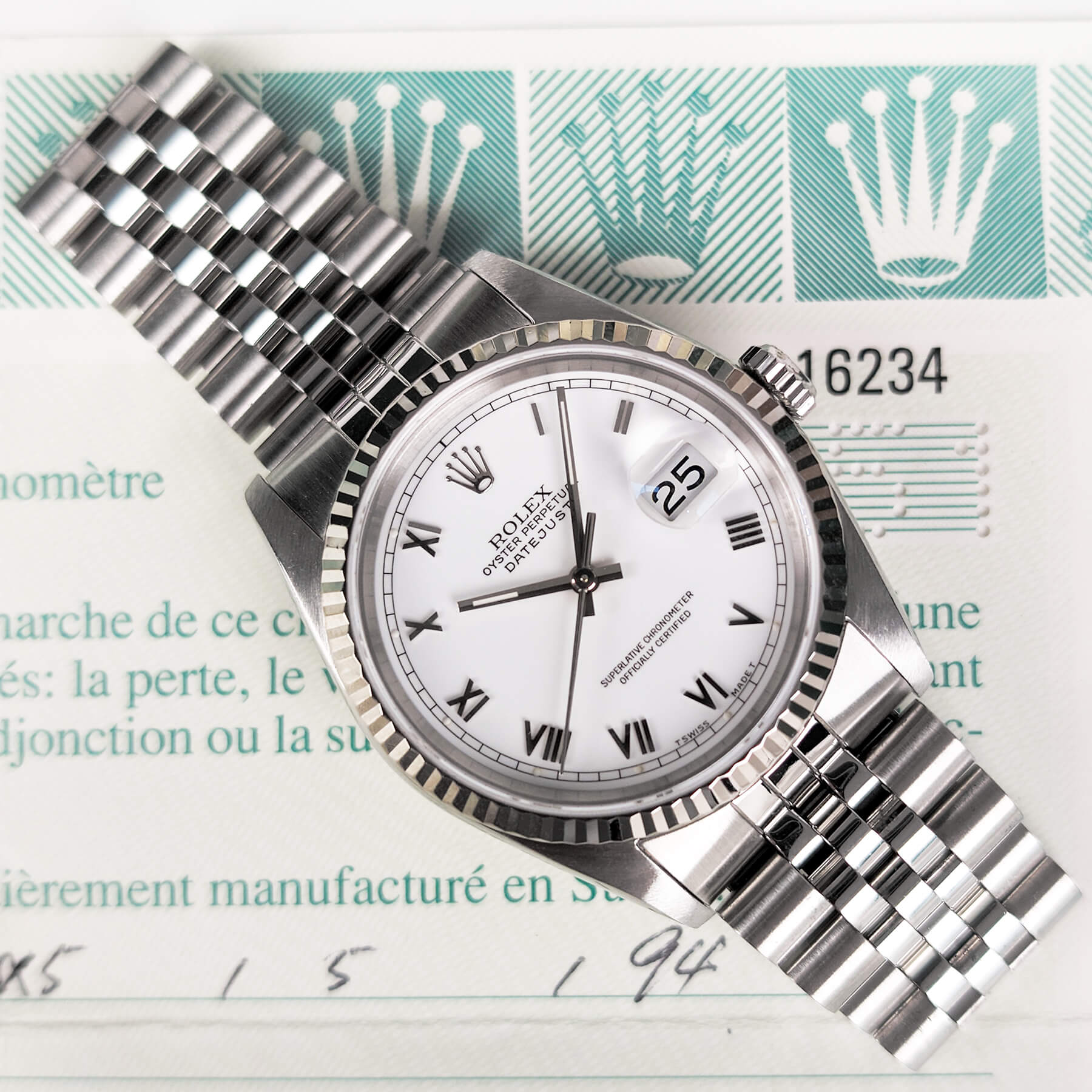 Rolex datejust hot sale 16234 price