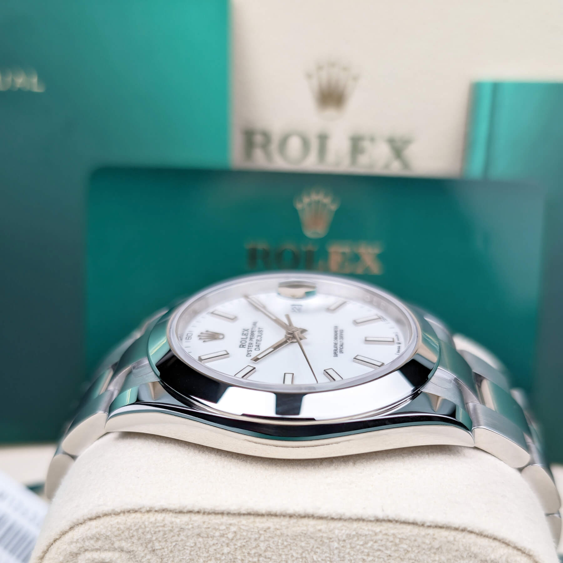 Rolex Datejust 41 White Dial 126300 Brand New Complete