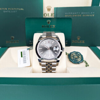 Rolex Datejust 41 Slate Gray 126300 | Brand New | Complete | The Watch Buyers Group