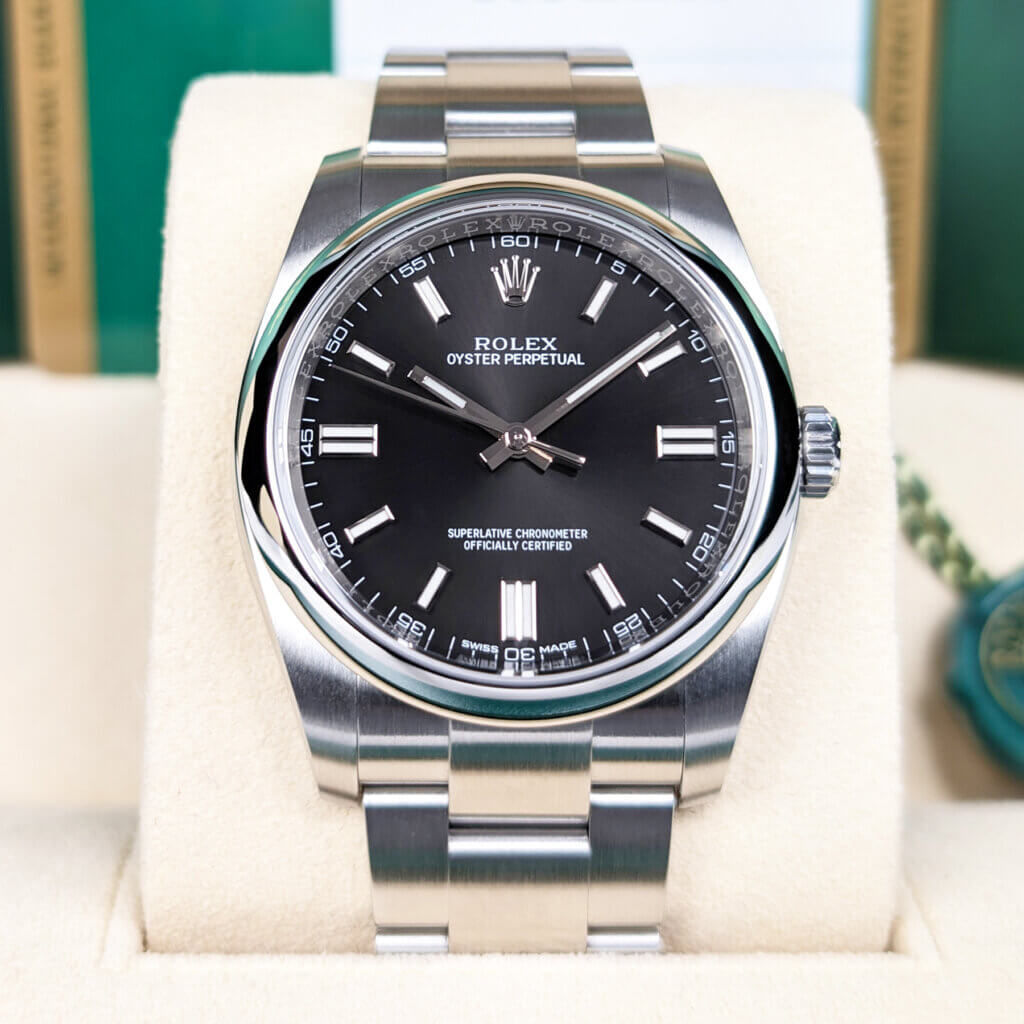 Rolex Oyster Perpetual 36 <br>Black Dial 116000